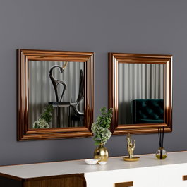 Hanah Home Bale - Bronze Set de Espejos (2 Piezas)